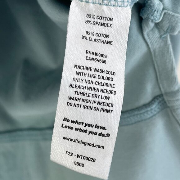 Life Is Good Womens Large Crusher Flex Tee Long Sleeve Shirt Blue Relax Fit - Picture 5 of 8